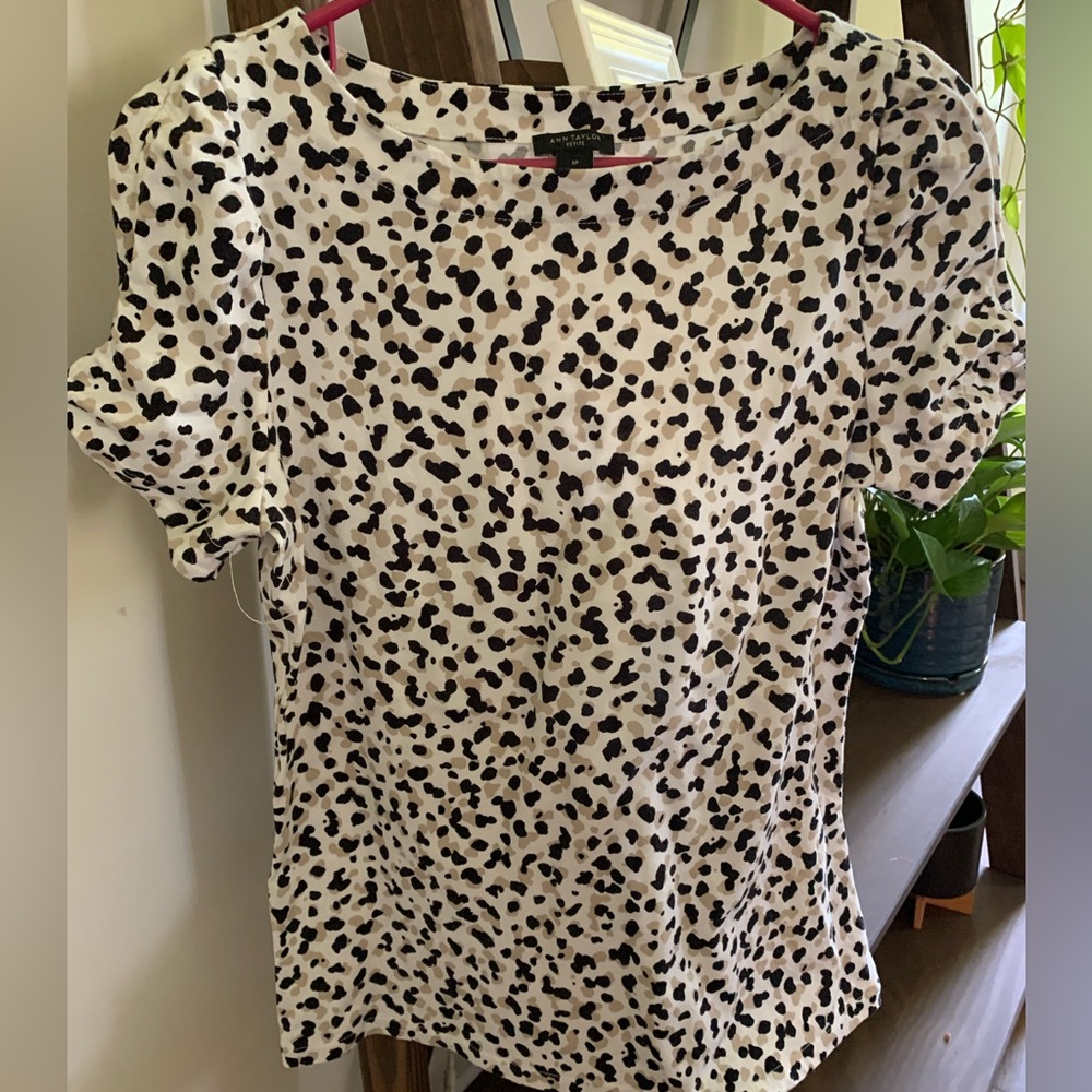 Ann Taylor animal print blouse